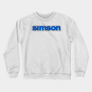 Simson logo (blue) Crewneck Sweatshirt